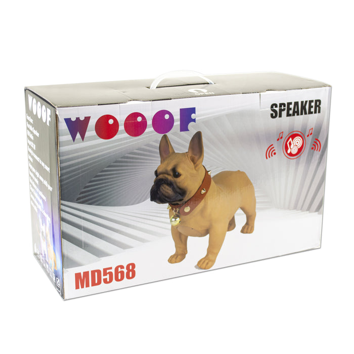 MD568-BROWN Dog Bluetooth Rechargeable Portable Speaker