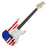 MEDCAF Main Street Double Cutaway Solid Body Guitar with American Flag Design