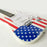 MEDCAF Main Street Double Cutaway Solid Body Guitar with American Flag Design