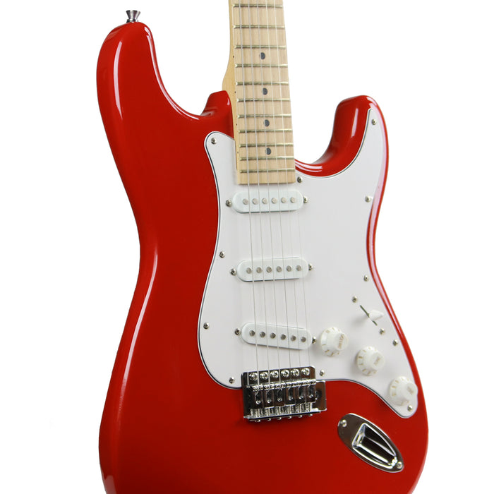 MEDCRD Main Street Double Cutaway Electric Guitar - Red