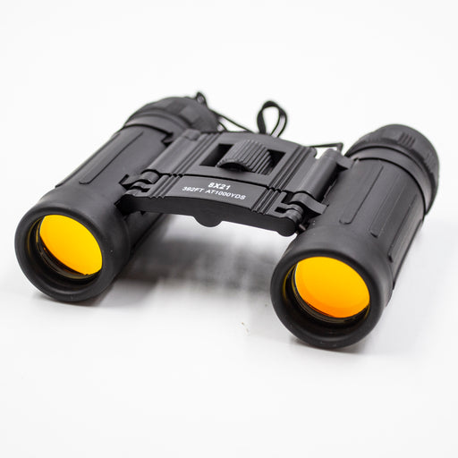 Sport Binoculars 8x21mm with Ruby Coated Lenses and Rubber Grip