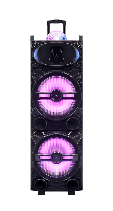 MPD122BH-BK Max Power 12x2 Karaoke System with Mood Lighting