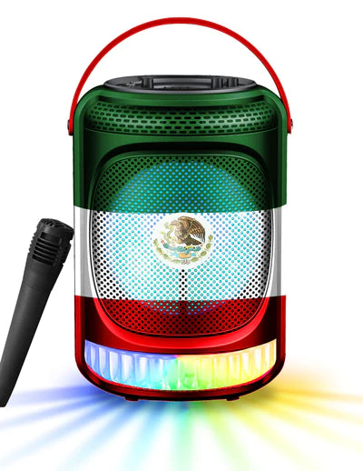 MPD8182 Max Power Fiesta Portable BT FM 8-inch Karaoke Speaker & Mic