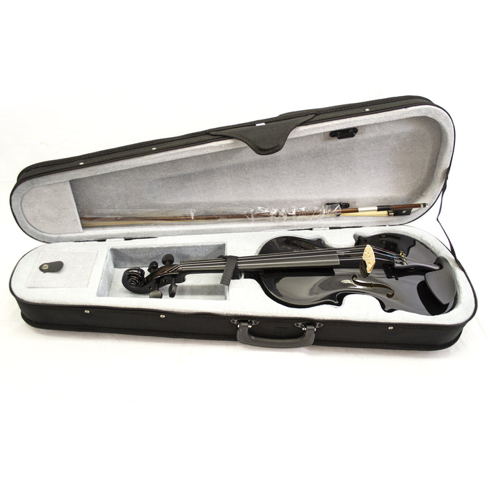MV144-BK Maestro Series 1 4/4 Violin Pack - Black