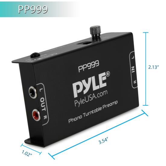 PP999  Pyle Pro Turntable Phono to Line Level Converter Pre-amp