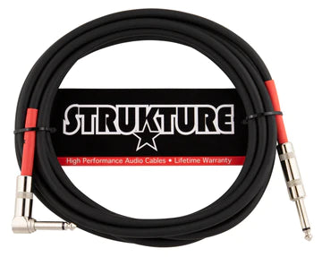 PRO157GR Strukture 15ft 7mm Pro Instrument Cable 1/4-Inch Right Angle