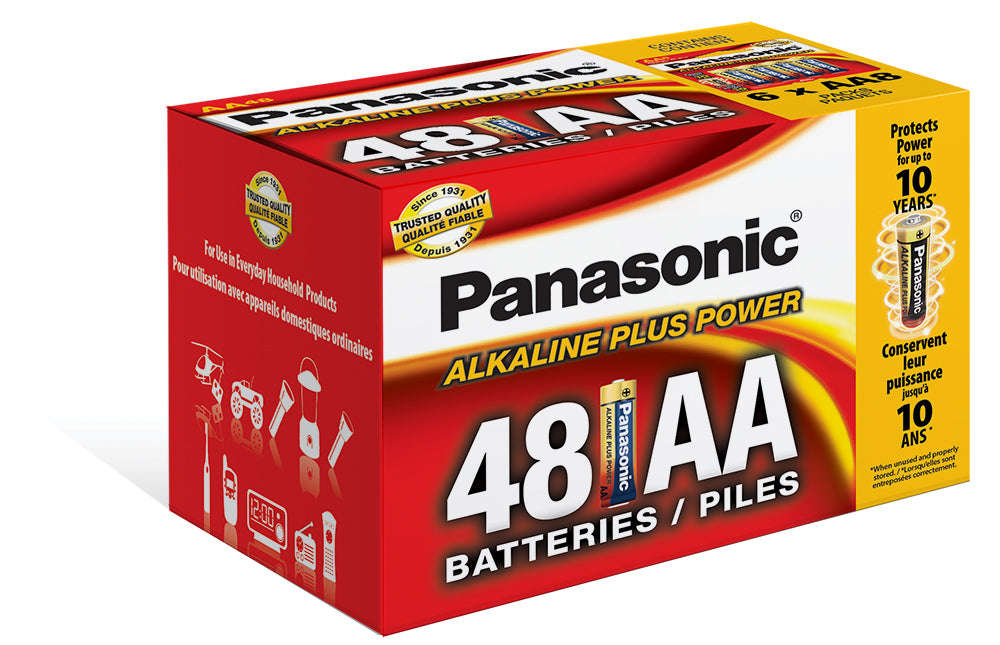 LR6PA/48 Panasonic Alkaline AA 48 Pack Bulk