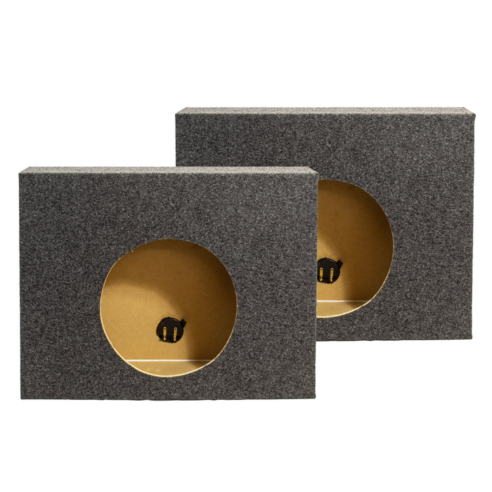 QP-TW10S 10 inch Deep Angle Single Twin Boxes - Pair