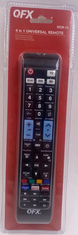 REM-10 QFX 4 Device Smart TV Remote Control
