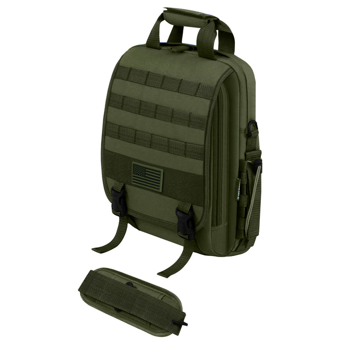 RT510-OLI Tactical Molle Laptop Attache Bag - Olive