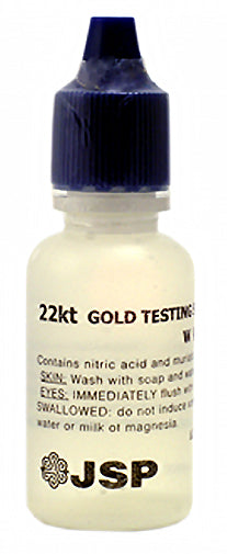 22K Gold Testing Acid Solution 0.5 oz.