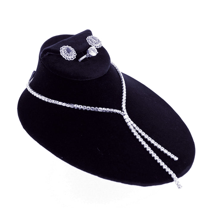 SB55 6" Black Velvet Necklace Display