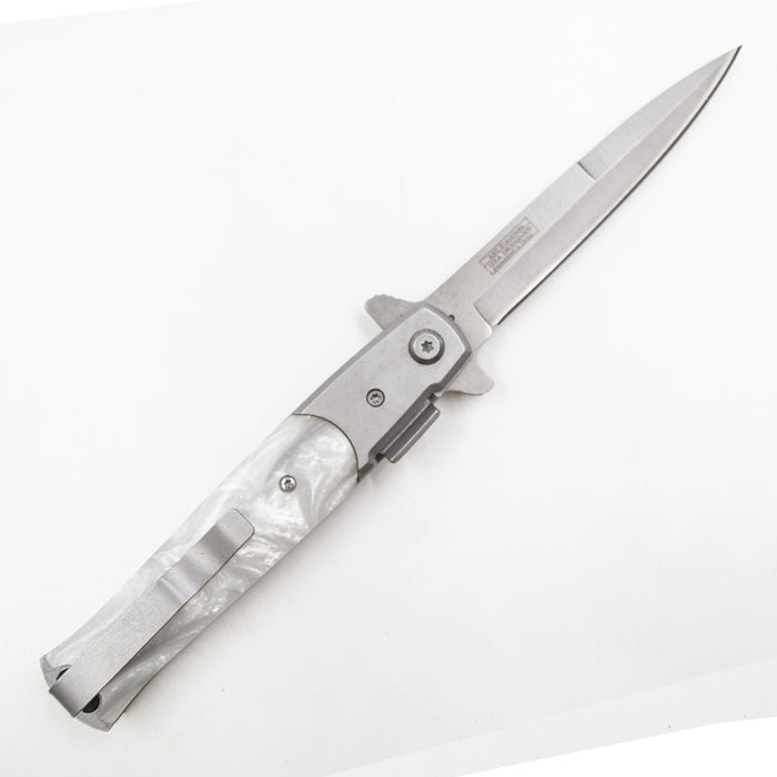 SG-KS1107SL 4in Blade Assist Knife Pearl Handle
