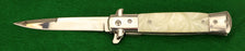 SG-KS6008CWT Stainless Folding Knife White Pearl Handle