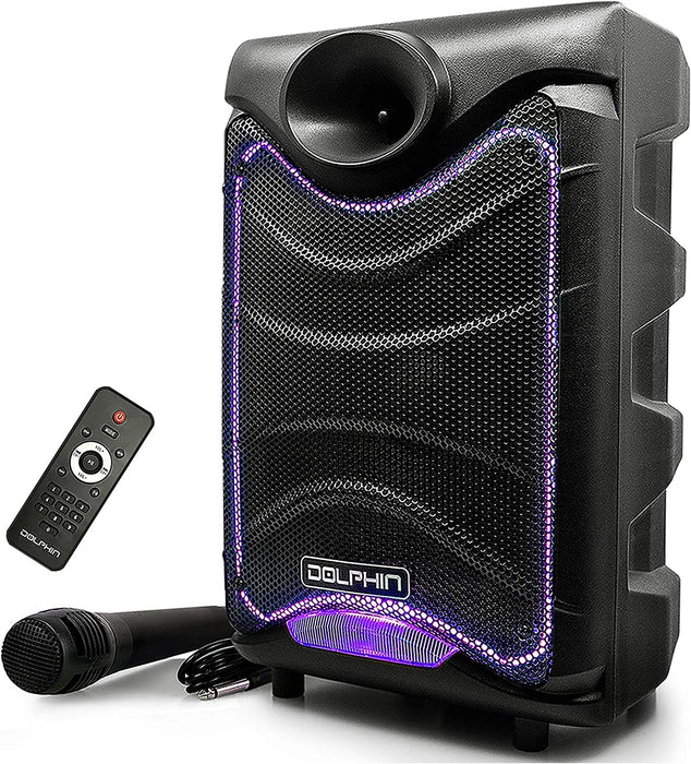 SP-850RBT Dolphin 8 inch Portable Bluetooth Rechargeable Party Speaker