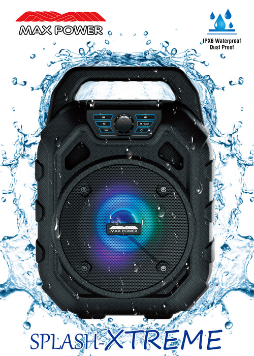 SPLASH-EXTREME Max Power Water Proof Bluetooth Portable Audio System