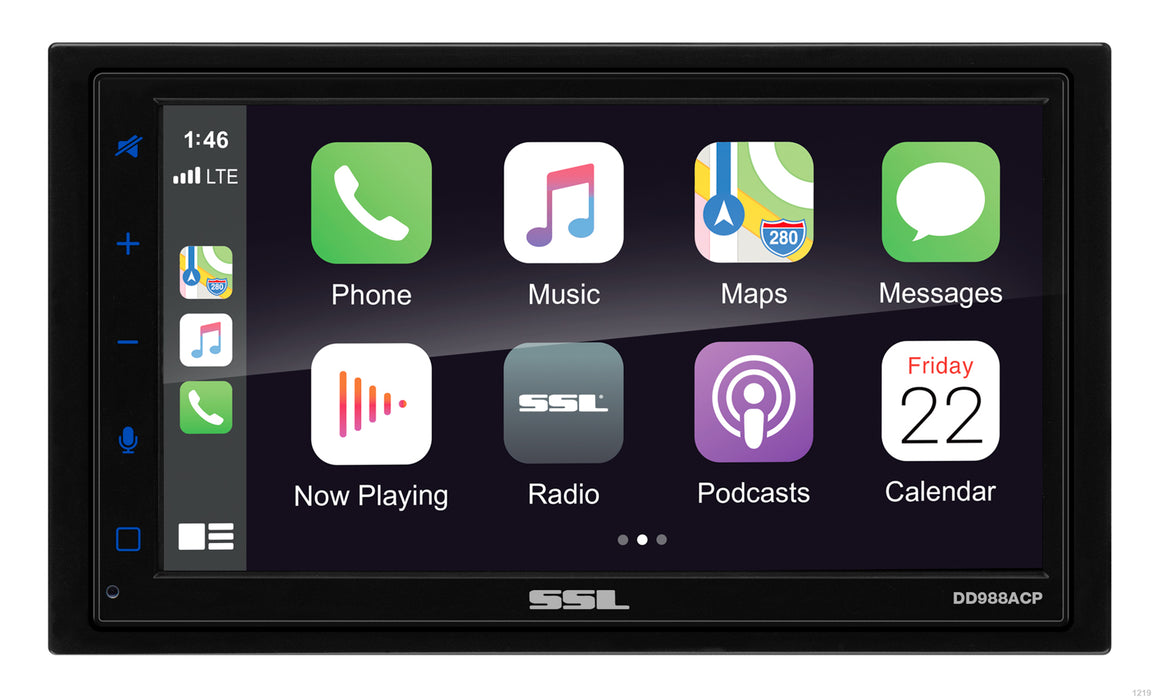SSL-DD988ACP Sound Storm Labs Double Din Receiver with 6.75 inch Touch Screen