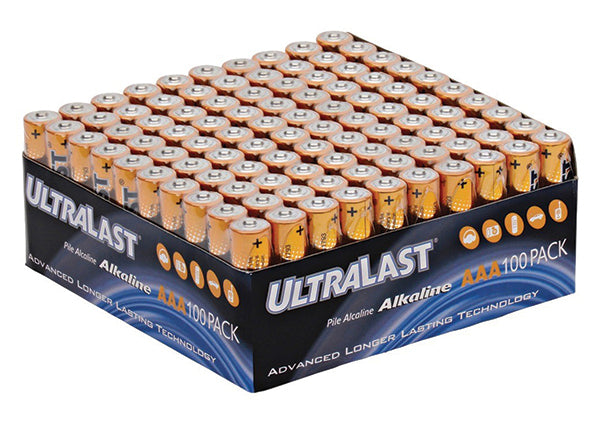 ULA100AAAB UltraLast 100 pack AAA Batteries