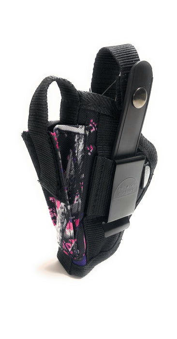 Pink Muddy Girl Belted or Clip on Handgun and Firearm Holster 3-3.5 inch Barrel