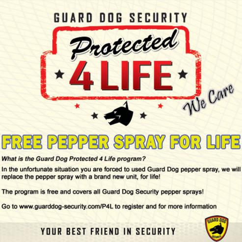 PS-GDOC18-1 Guard Dog ½ Ounce Pepper Spray with Assorted Color Holster