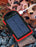 XT-XBB81012RED 5000mAh Power Bank Solar Powered Battery Bank Red