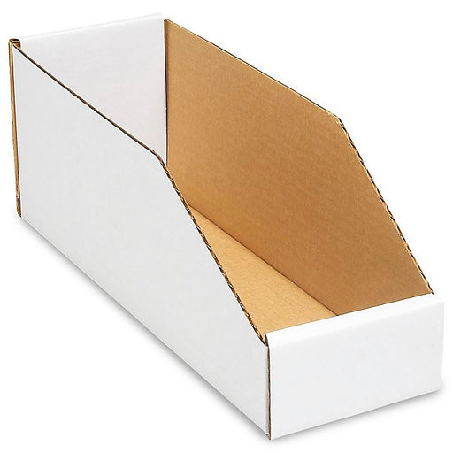 BOX1 Cardboard Bin Box 4in x 12in x 4.5in