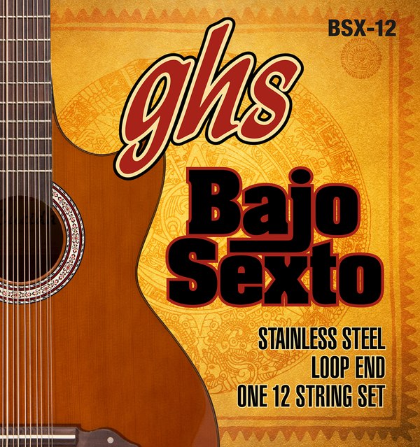 BSX12 GHS Stainless Steel Bajo Sexto 12-String Set