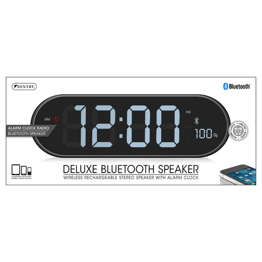 SPBT14 Sentry Deluxe Bluetooth Speaker with Alarm Clock Radio